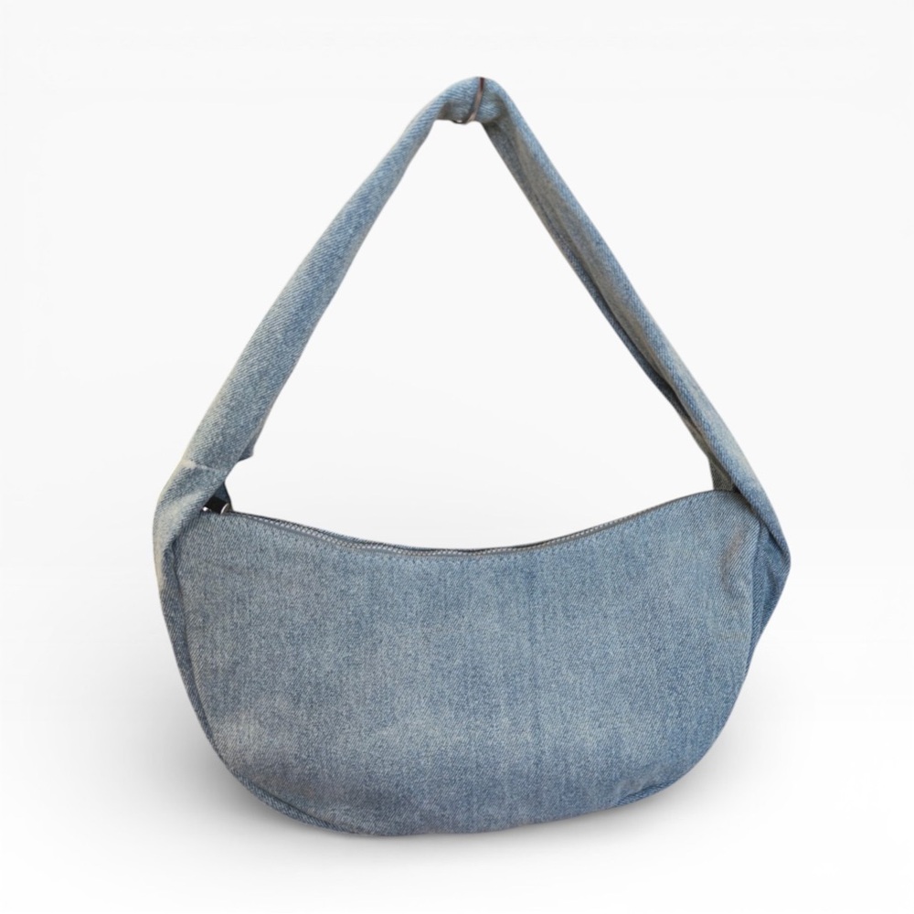 H&M Stylish Blue Shoulder Denim Y2K Bag - NEW